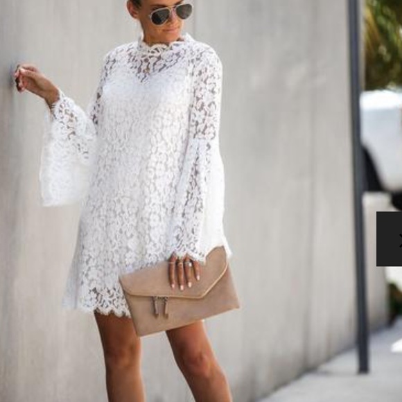 Vici Dresses & Skirts - White Lace Dress NWOT Vici Dresses & Skirts - White Lace Dress NWOT